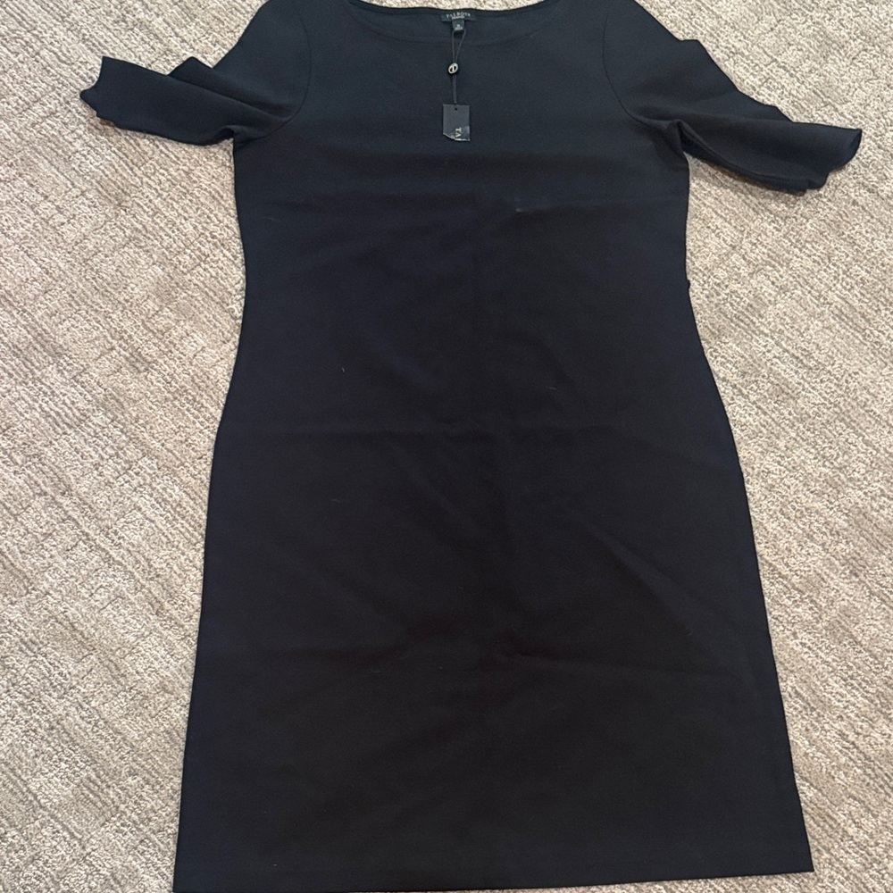 Talbots Classic Black Midi Dress